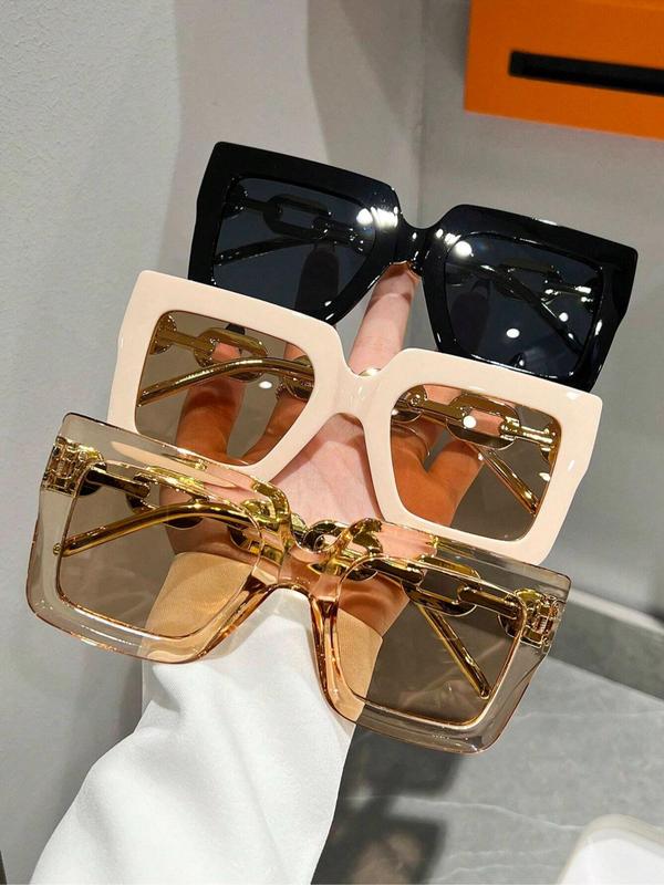 Elegant Square Frame Sunglasses for Women, Trendy Casual Men Designer Luxury Sunglasses for Everyday Use, Sunglasses for Outdoor Activities