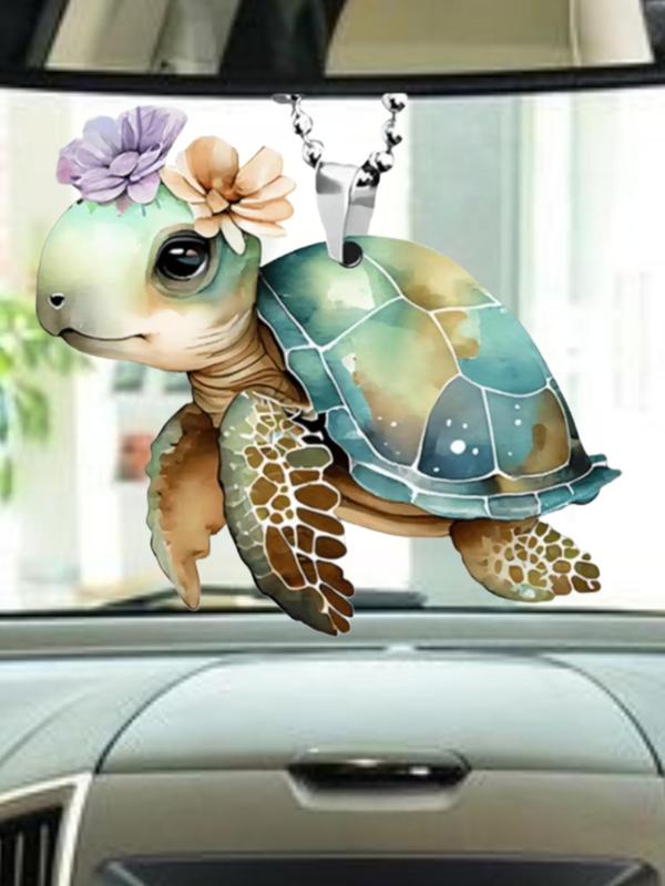 Cute Turtle Shaped Keychain, Acrylic Keychain for Car Bag Decoration, Exquisite Bag Pendant Keychain