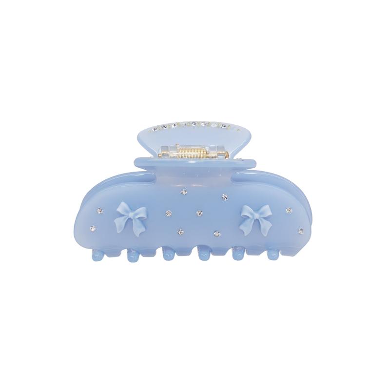 Emi Jay Sweetheart Hair Claw Clip in Blue Ribbon