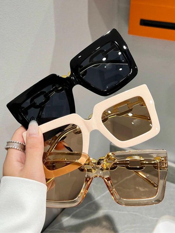 Elegant Square Frame Sunglasses for Women, Trendy Casual Men Designer Luxury Sunglasses for Everyday Use, Sunglasses for Outdoor Activities