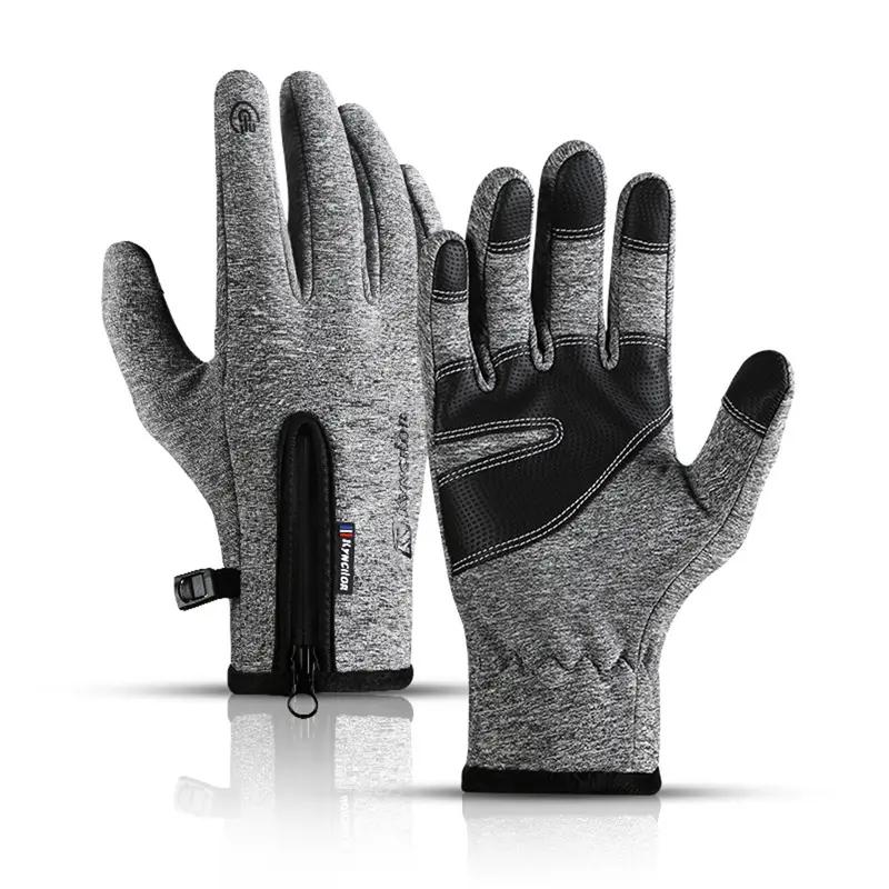 Windproof winter gloves touch screen gloves men and women warm gloves