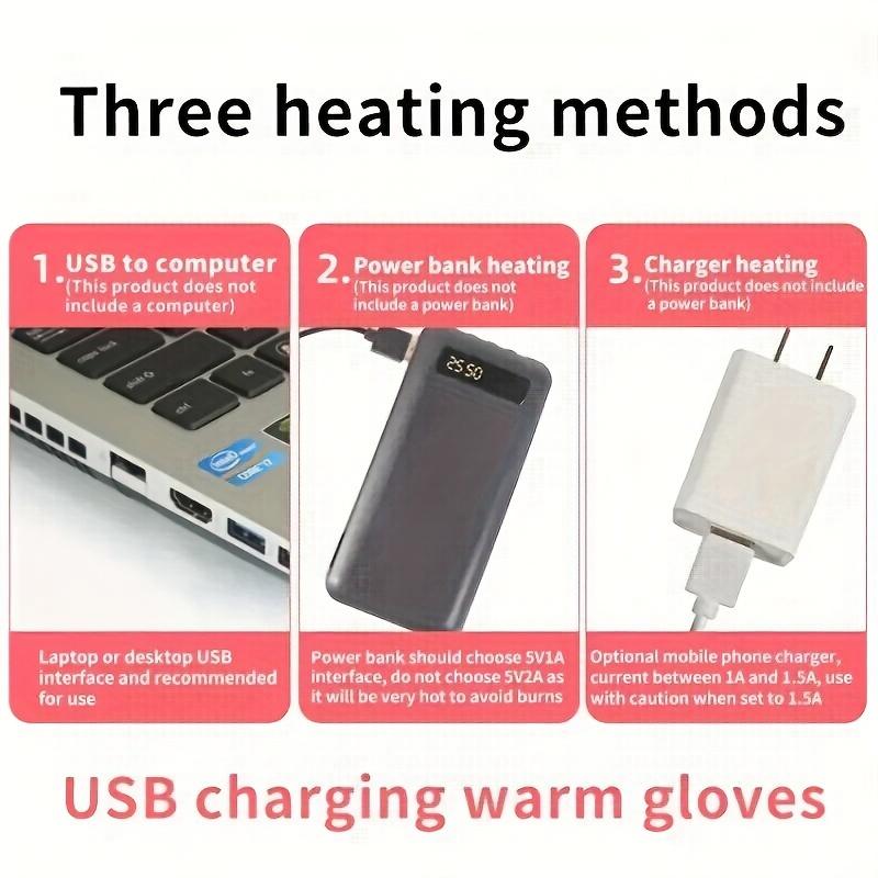 Electrically Heated Gloves, Electrically Heated Riding Gloves, Screen-Touchable Work Gloves, USB Electrically Heated Warm Gloves, Electrically Heated Warm Gloves, Warm Your Whole Hands