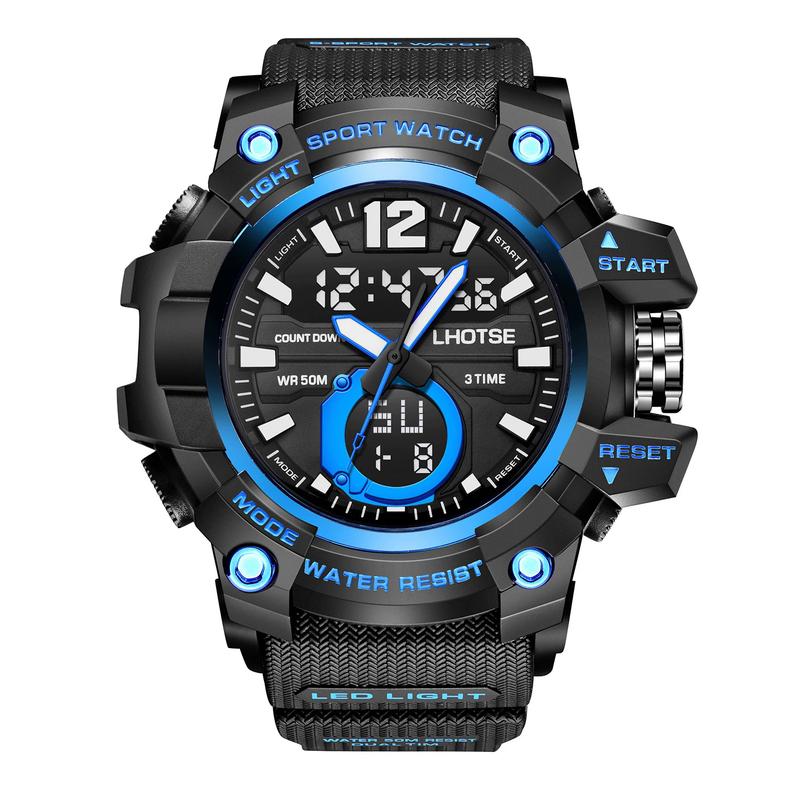 L-3040 top sport watch GSHock dual time analog led clock waterproof sports quartz digital men digital wrist watch