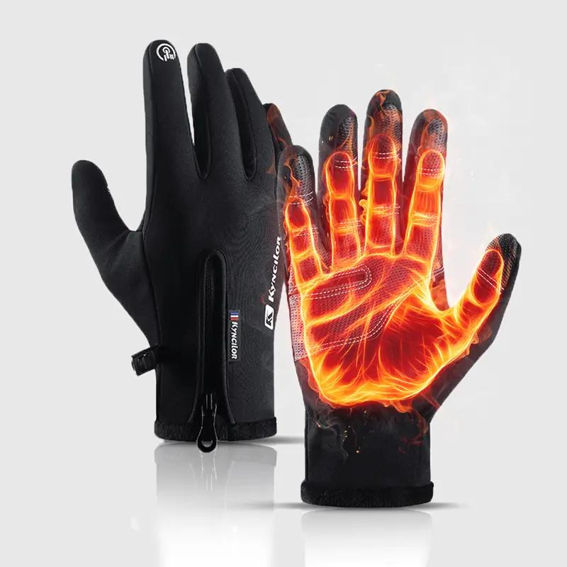 Windproof winter gloves touch screen gloves men and women warm gloves