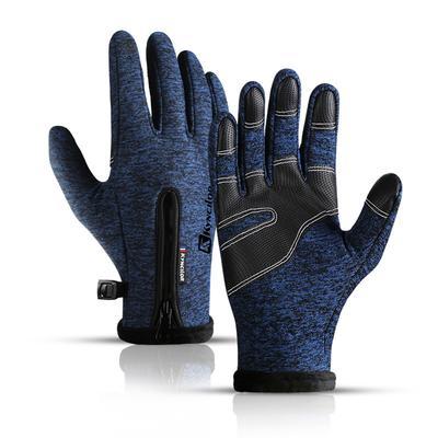 Windproof winter gloves touch screen gloves men and women warm gloves