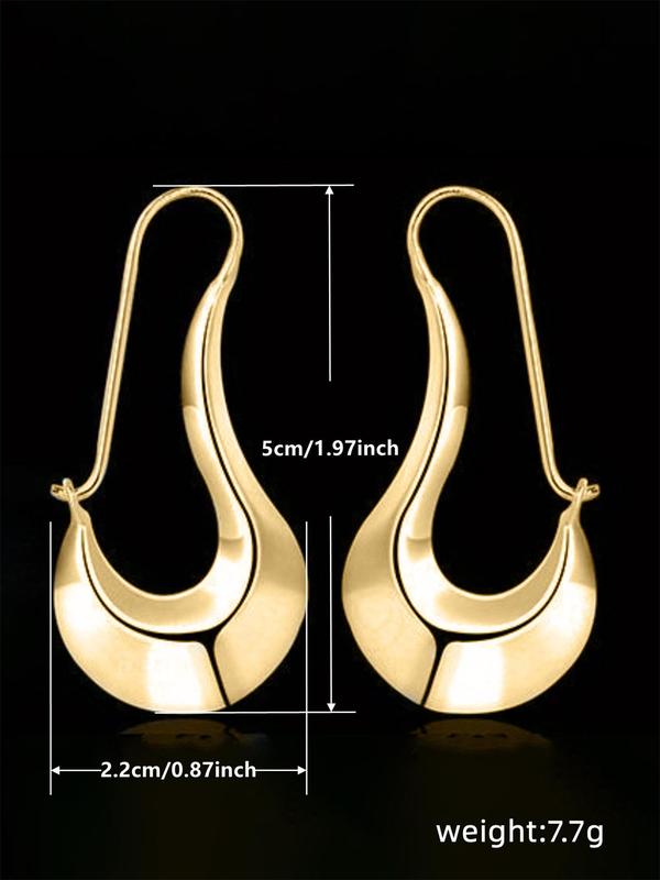 2024 Summer Fashionable Geometric Design Dangle Earrings, Anniversary Wedding Party Jewelry Gifts for Women, Classic Fashion Accessories for Daily Wear