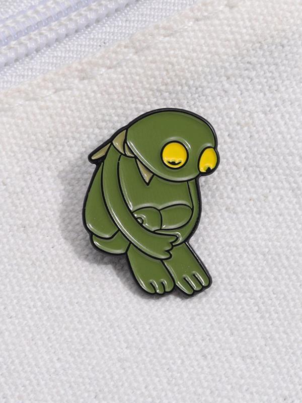 Cute Frog Design Brooch, Fashion Alloy Badge for Women & Men, Enamel Pin Suitable for Backpacks, Jeans, Scarves, Hats Decoration