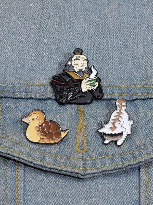 Cartoon Character Design Brooches, Cute Enamel Pin Suitable for Backpacks, Jeans, Scarves, Hats Decoration, Fashion Accessories for Men & Women