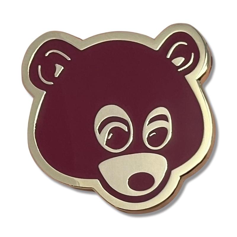 College Dropout Bear Hat Pin