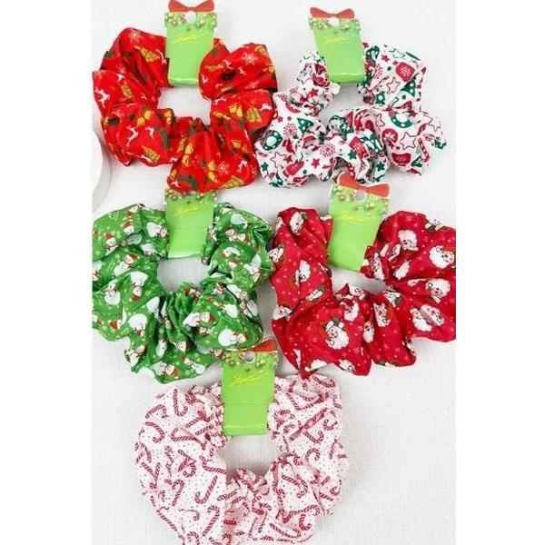 Christmas Fabric Scrunchies