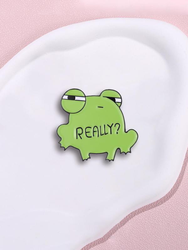 Cute Frog Design Brooch, Animal Themed Clothes Brooch, Enamel Pin Suitable for Backpacks, Jeans, Scarves, Hats Decoration, Fashion Accessories for Men & Women