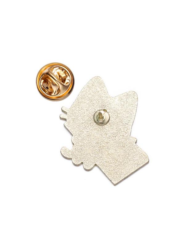 Cute Cat & Letter Design Brooch Pin, Fashion Alloy Badge for Daily Clothing Decor, Clothes Accessories for Men & Women