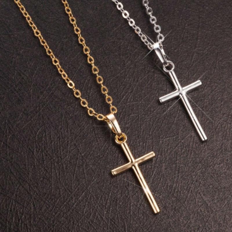 [FREE BOX] Men's Watch Set + Necklace With Cross Fashion Casual Stainless Steel Three-Dial Quartz Watch Fathers Day Graduation Gift Set