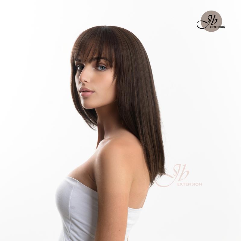 JBEXTENSION 16 Inches Short Bob Cut Wig With Bangs FEDERICA