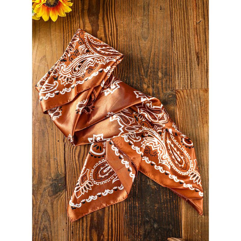 Kate's Brown Bandana - Fashion Clothes Accessory Scarf & Shawl