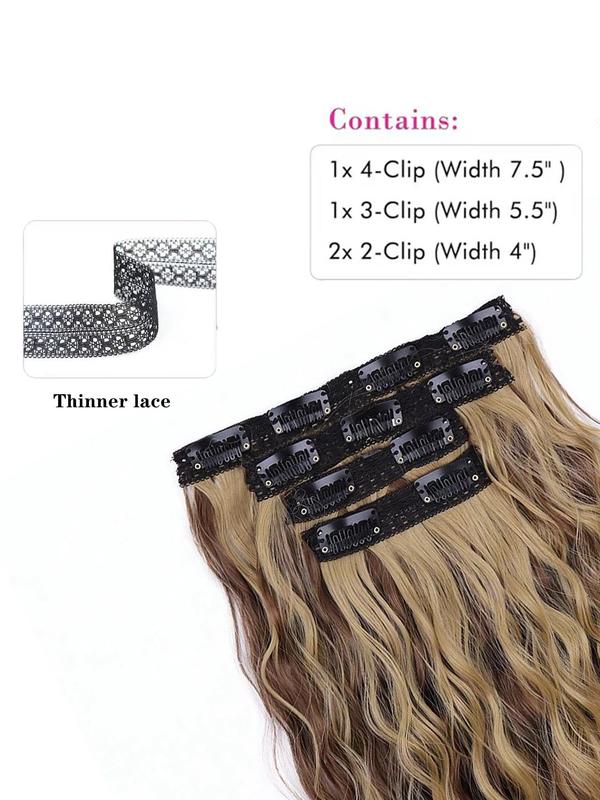 12 Inch Short   Wave Curly Fluffy Hair Extensions, Clip-in Hair Pieces, Synthetic Hair Extensions for Women, Suitable for Daily Wear