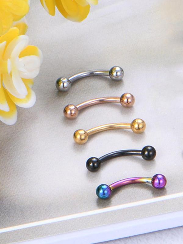 Fashionable Faux Pearl & Rhinestone Decorated Body Jewelry, 20pcs set Mixed Color Body Piercing Jewelry, Fashion Body Jewelry for Women & Men