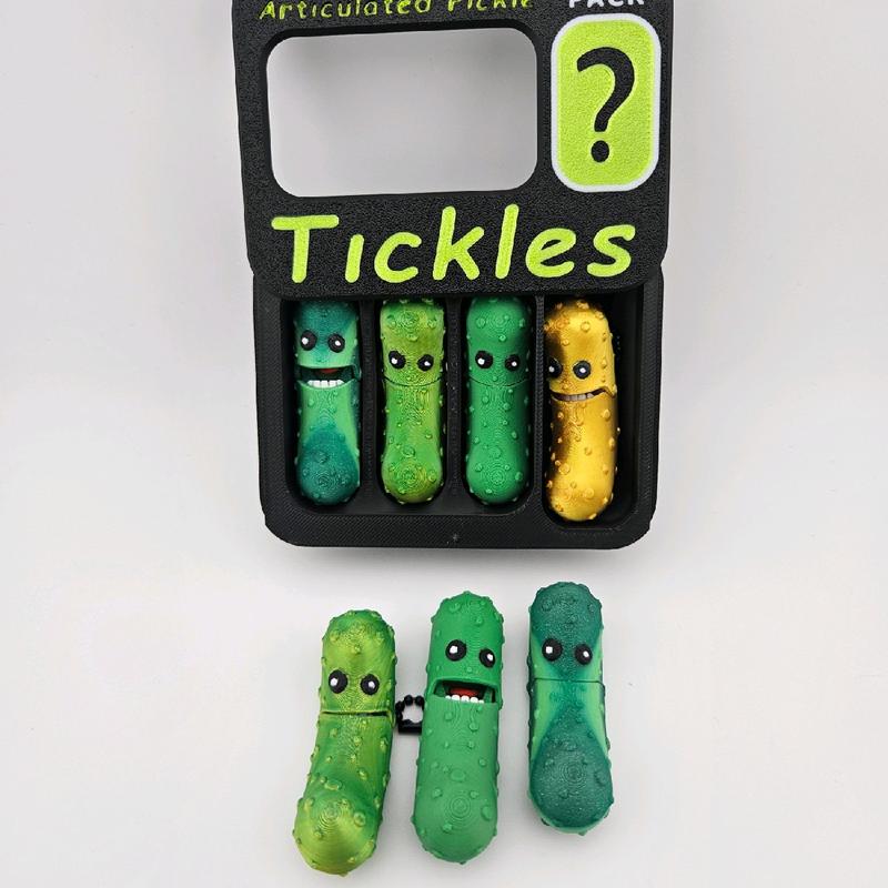 3D Printed Tickle Pickle Pack Keychains