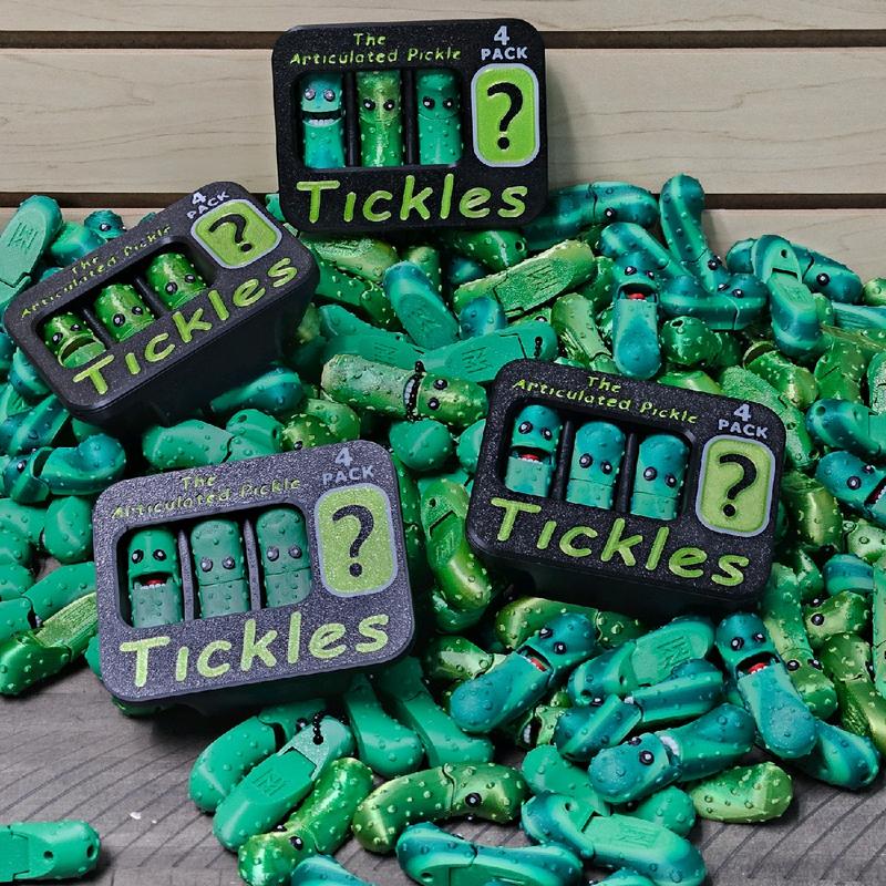 3D Printed Tickle Pickle Pack Keychains