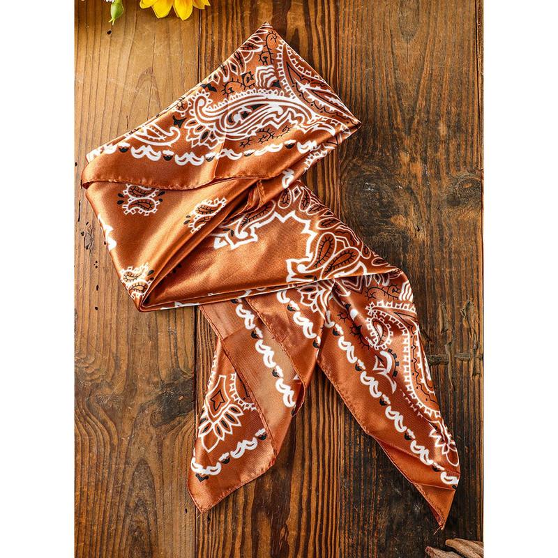 Kate's Brown Bandana - Fashion Clothes Accessory Scarf & Shawl