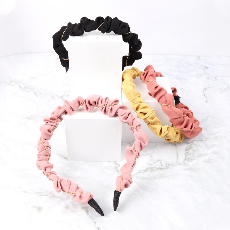 Wrinkly Fabric Head Band for Women - Fashion Hair Accessory, Hairband for Women