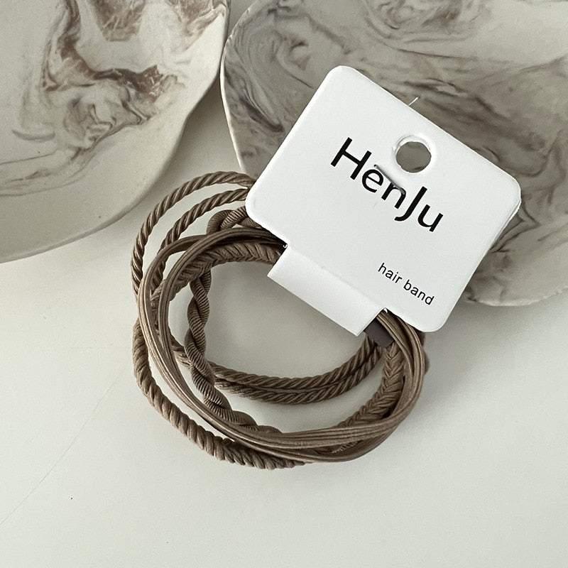 One card basic high elastic hair rope simple color hair ring practical rubber band all-match hair accessories head rope