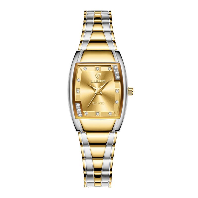 Liebig Serpent - Gold-Plated Luxury Watch with Diamond Accents and Sleek Band