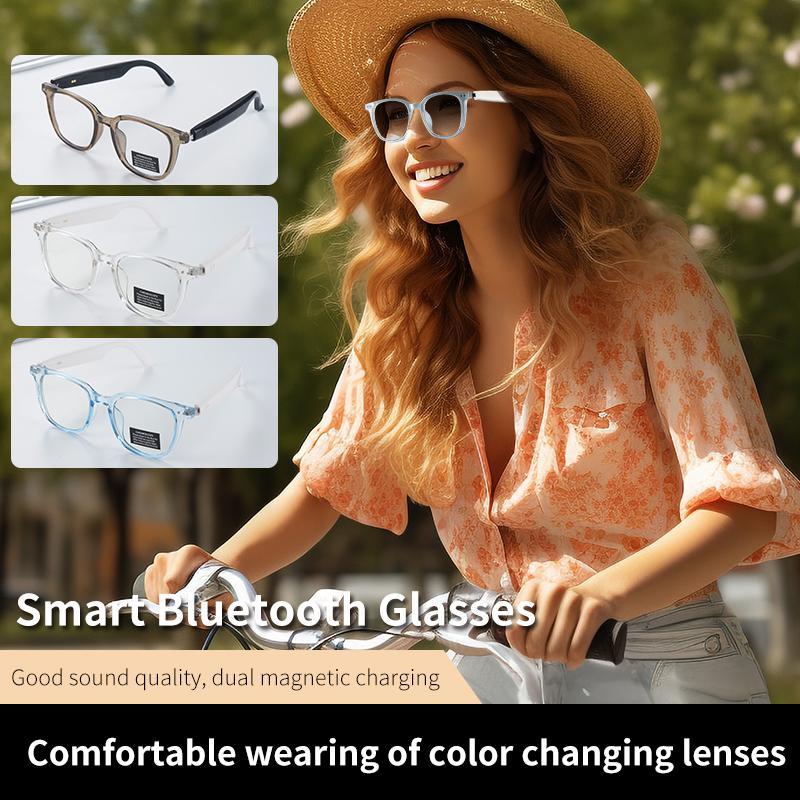 Color-changing waterproof smart glasses with Bluetooth Playback, One Touch Photo Touch Function, Smart Color Changing Technology Glasses Christmas gift Wireless Voice