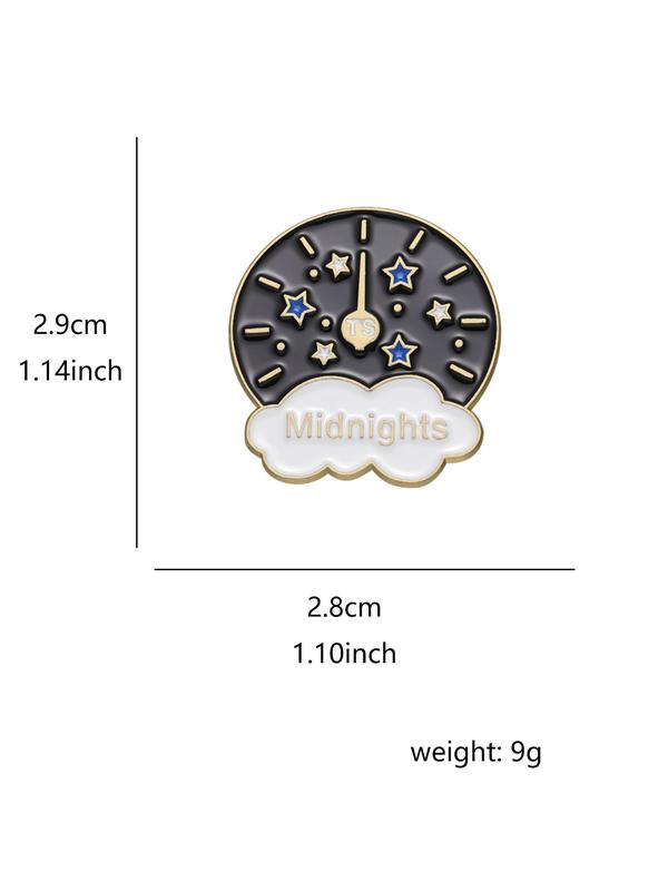 Unisex Cute Letters Design Brooch, Funny Trendy Star Design Clothes Brooch, Fashionable Clothes Accessories for Women & Men As Birthday Gift