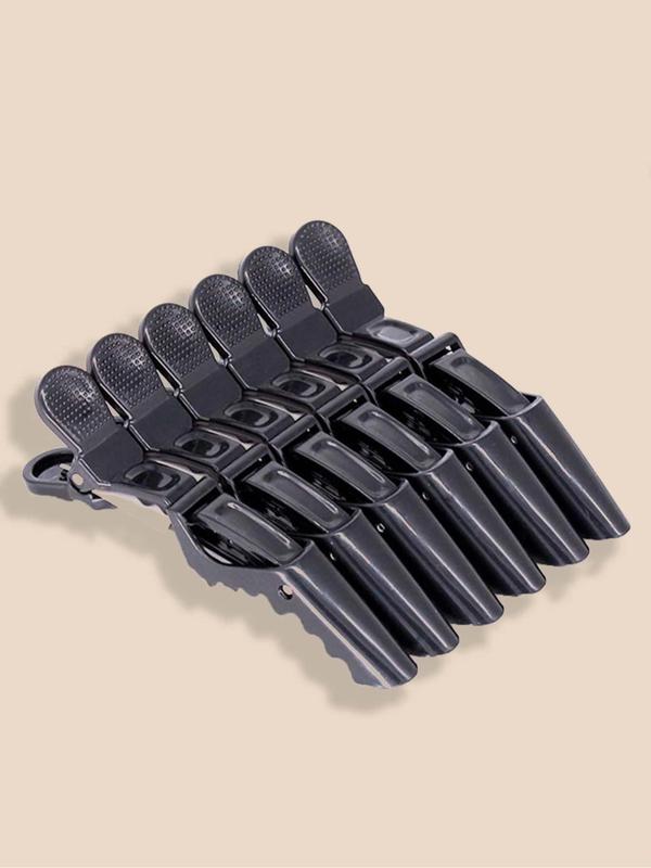 Simple Alligator Hair Clip, 6pcs Professional Hair Styling Clip, Professional Salon Barber Hair Clips for Women & Girls, Hairdressing Hair Clips, Hair Styling Accessories for Daily Use