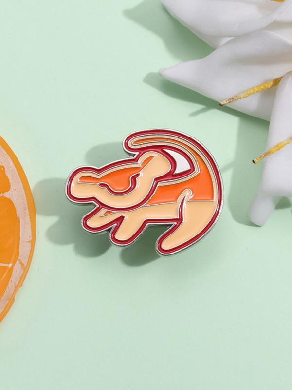 Cartoon Animal Design Brooch, Cute Alloy Badge for Daily Clothing Decor, Trendy All-match & Exquisite Brooch for Birthday Gift