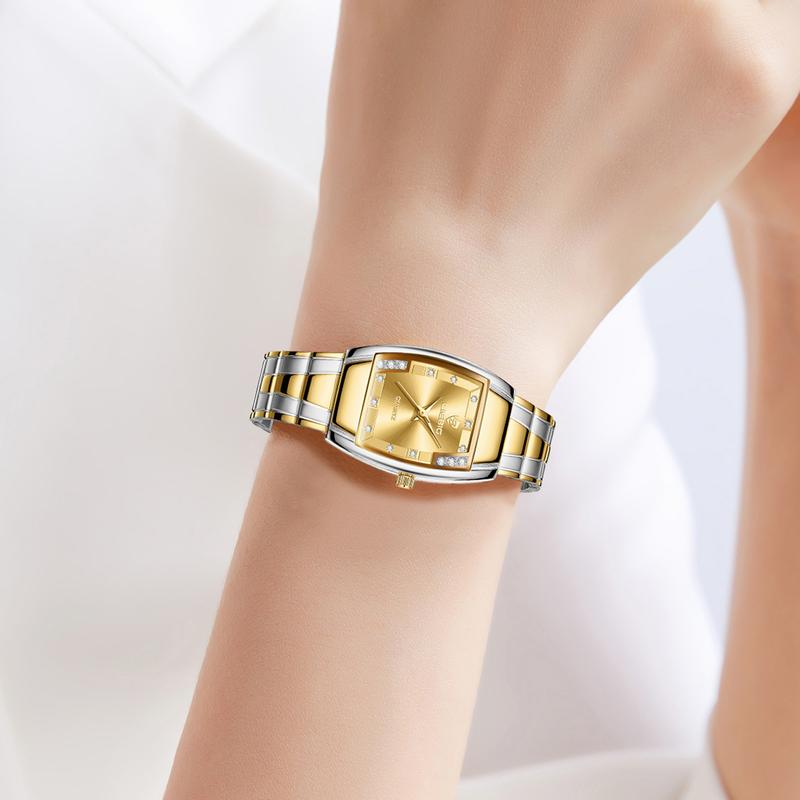 Liebig Serpent - Gold-Plated Luxury Watch with Diamond Accents and Sleek Band