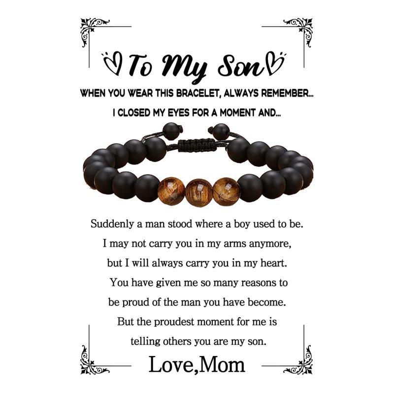 Son Gifts from Mom, Son Gifts, Gifts for Son from Mom, To My Son Bracelet, Gift for Son, Son Bracelet，To My Son Bracelet from Mom, Son Bracelet from Mom, Gifts for Son