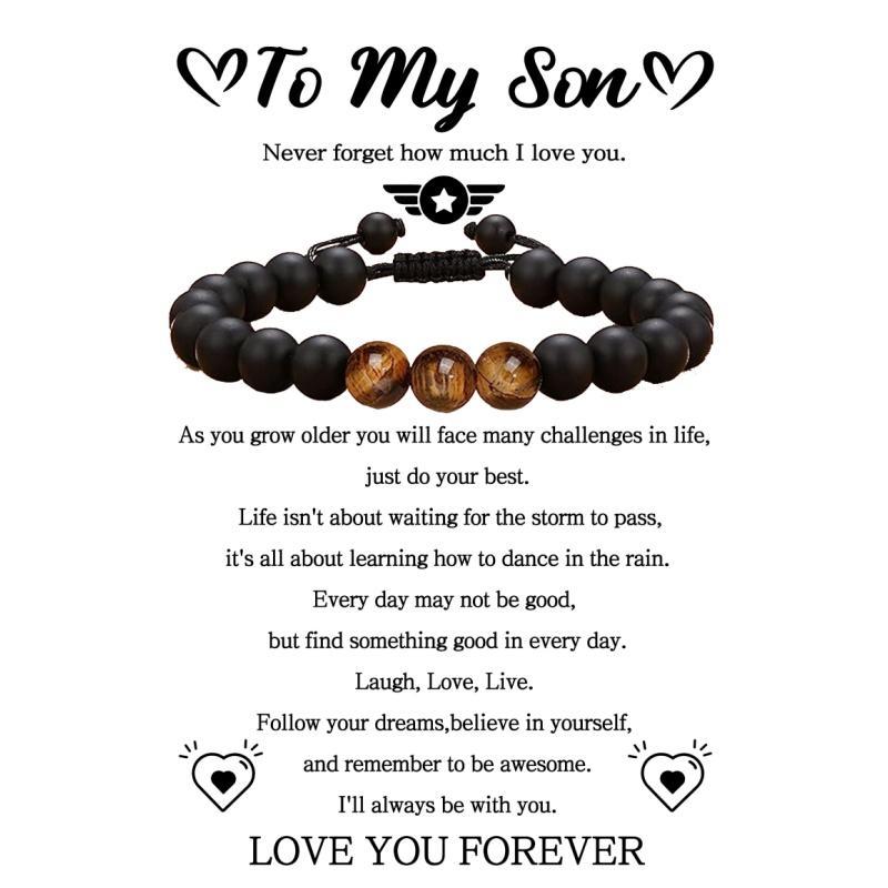 Son Gifts from Mom, Son Gifts, Gifts for Son from Mom, To My Son Bracelet, Gift for Son, Son Bracelet，To My Son Bracelet from Mom, Son Bracelet from Mom, Gifts for Son