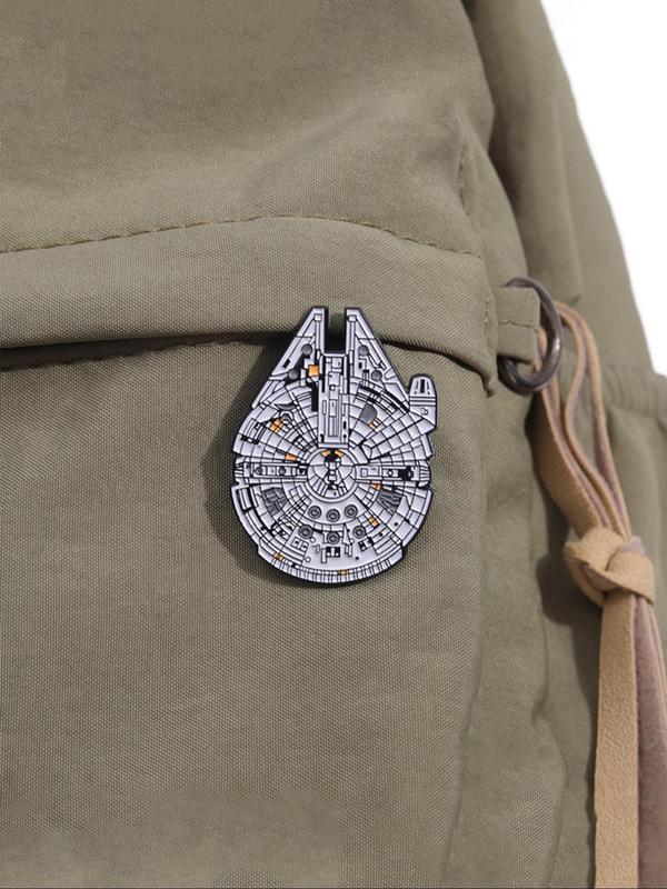 Star Destroyer Design Brooch, Cute Cartoon Brooch, Fashion Accessories for Men & Women, Trendy All-match & Exquisite Brooch for Birthday Gift