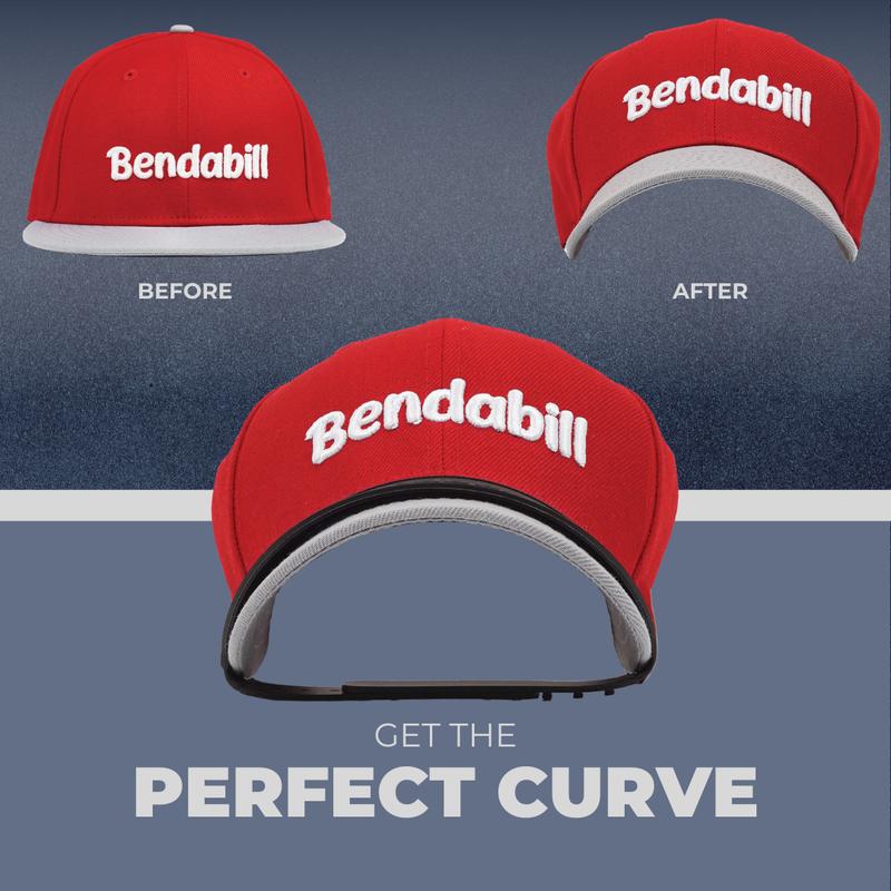 Bendabill Hat Brim Bender Shaper Hat Curving Band stylish hats black everyday unique fitted brown baseball cap