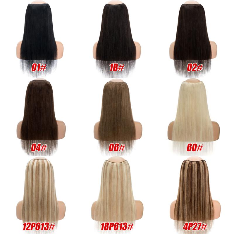 MY-LADY V-Shaped Clip In Human Hair Extensions 100% Remy Human Hair for Women