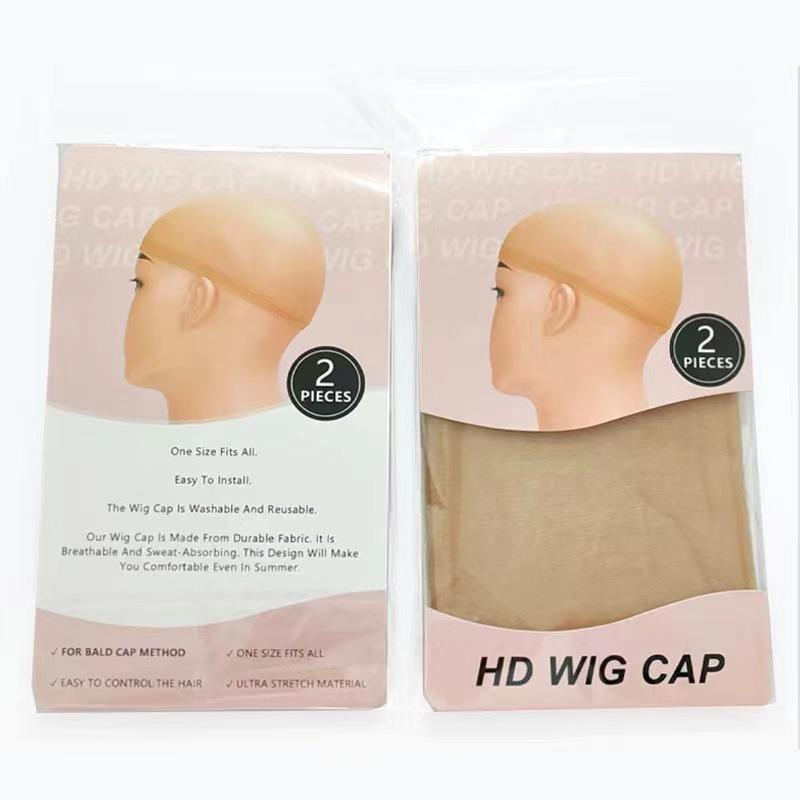 Marryu 1 Count Invisible HD Stocking Human Hair Wig Cap Stretch Elastic Hair Net for Women