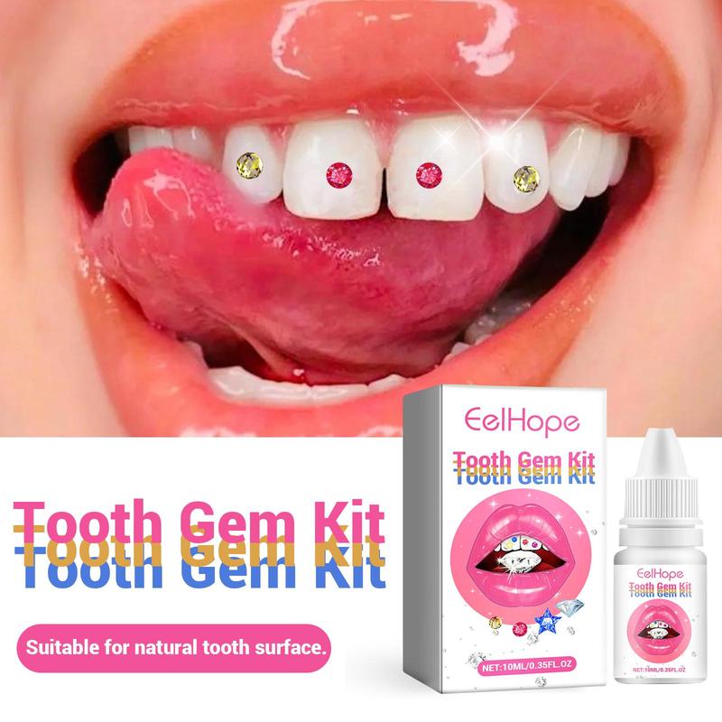 DIY Tooth Gems Kit, 1 Set DIY Tooth Gems with Tool Accessories, DIYTooth Decoration Kit, Makeup Tool for Women & Girls, Tooth Decorations, Teeth Gems Kit