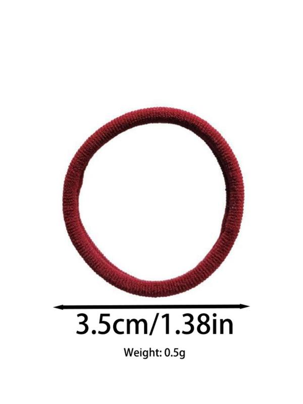 Random Color Simple High Elastic Hair Ties, Casual Versatile Hair Accessories for Women, Minimalist Ponytail Holder for Thick Hair for Daily Use