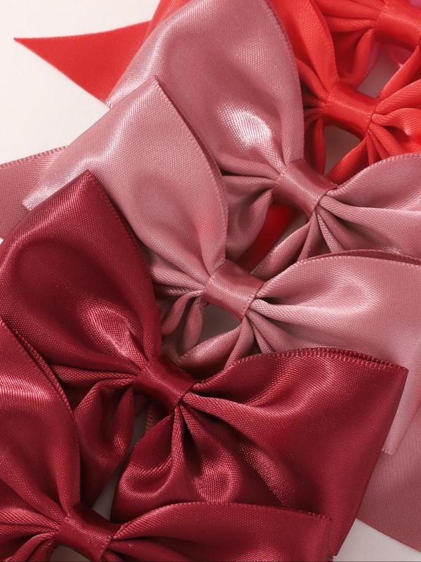 Women's Sweet Big Satin Bowknot Design Hair Clips, Cute Trendy Hair Clips, Fashionable Minimalist All-match Hair Accessories for Women & Girls