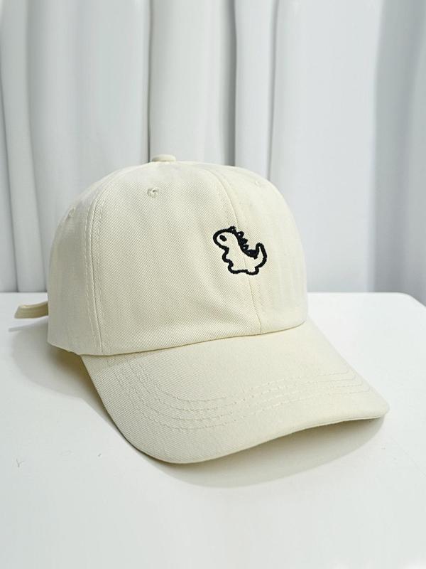 Cartoon Dinosaur Embroidered Baseball Cap, Casual Adjustable Dad Hat for Men & Women Back To School, Summer 2024 Sun Hat for Women Teen Girls, Fashion Accessories for Outdoor Activities, Coolfashionguy 70s