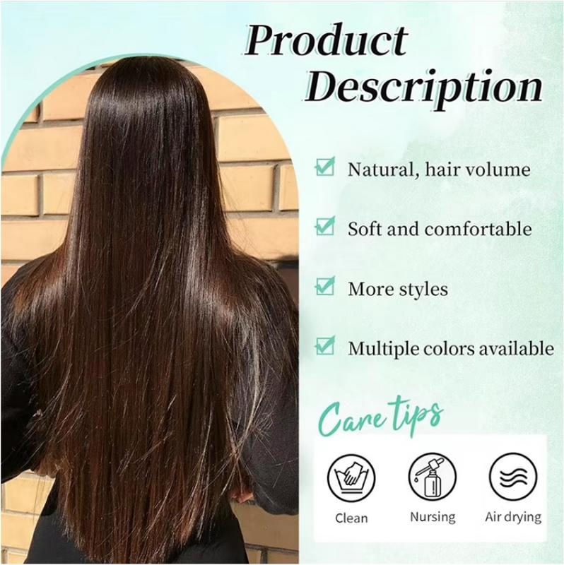 6pcs Pack 24 inch Clip in Hair Extensions Synthetic Hair Extensions 145g 6pcs Natural Straight Beginner Friendly Hairpieces for Women's Daily Wear for Any Occasion, Party, Club, Christmas, Natural Looking Soft, Smooth, Easy to Apply,  Great Christmas Gift