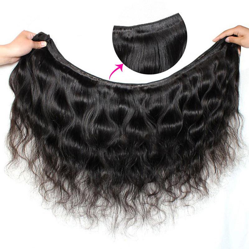 Body Wave Sew in Hair Extensions 1 3 4 Bundles Brazilian Raw Human Hair Bundles 30inch Salon Quality Quick Weave