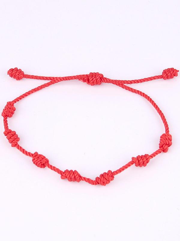 Simple Braided Adjustable Bracelet, Drawstring Design Hand Rope for Women & Men, Suitable for Gift Giving