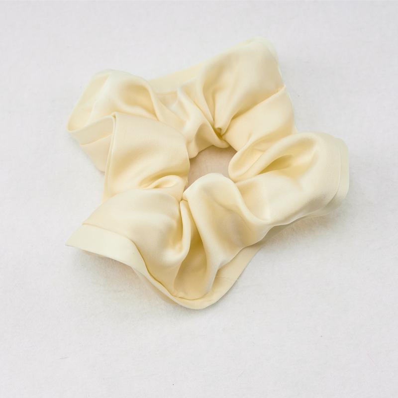 Loveline(1Pc As Gift)Satin Scrunchies Women Elastic Hair Band Simple Large Intestine Ring Hair Accessories(Do not purchase separately)