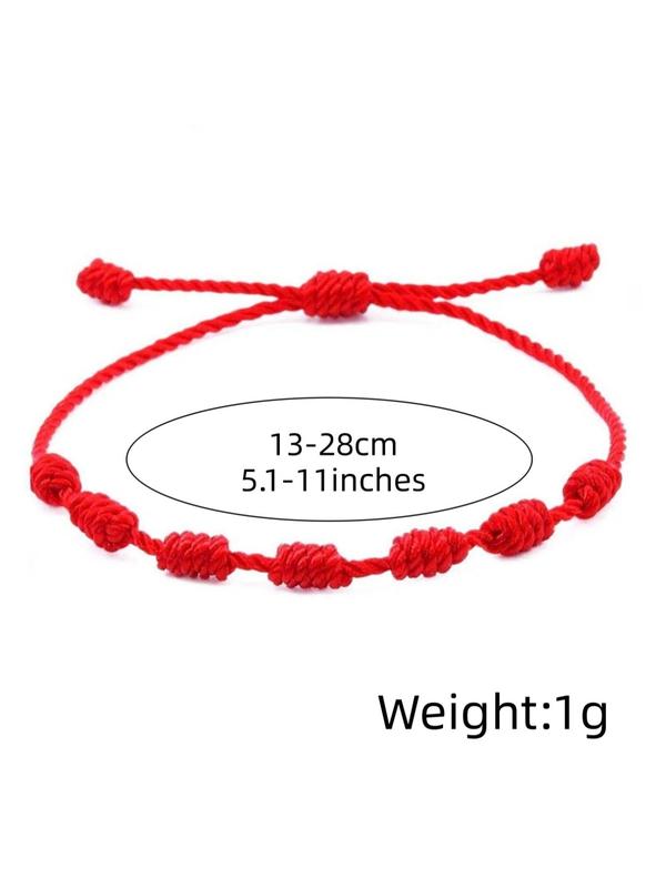 Simple Braided Adjustable Bracelet, Drawstring Design Hand Rope for Women & Men, Suitable for Gift Giving