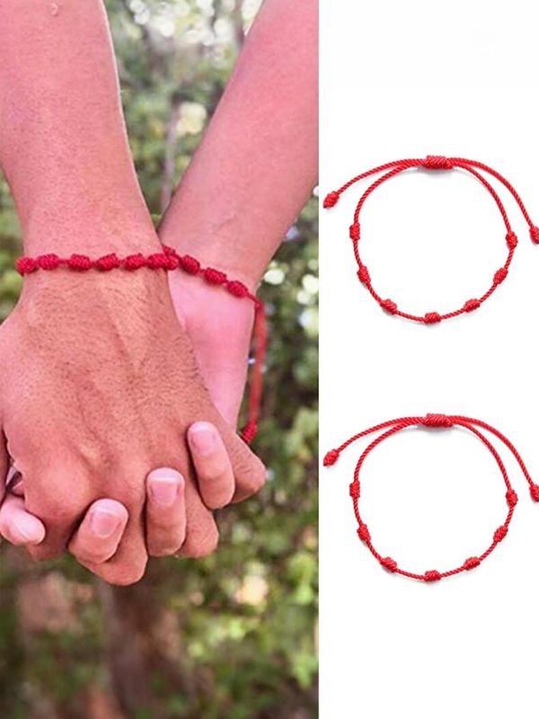 Simple Braided Adjustable Bracelet, Drawstring Design Hand Rope for Women & Men, Suitable for Gift Giving