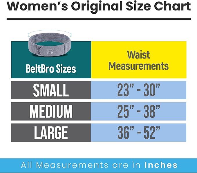 BeltPro For Women No Buckle Elastic Belt   Fits 1 Inch Belt Loops, Easy To Use