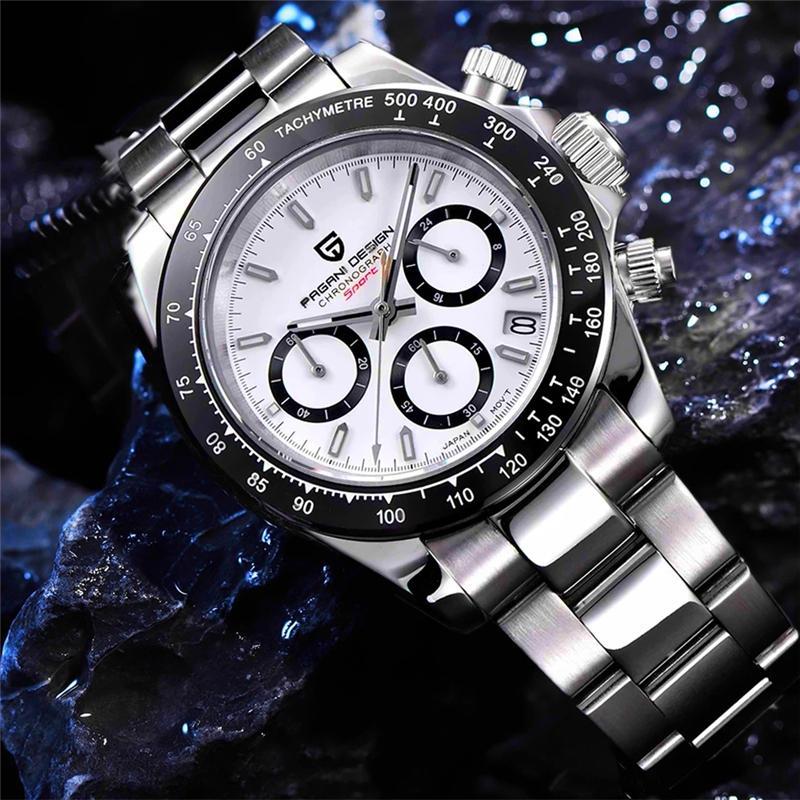 PAGANI DESIGN New 40MM Men's Sports Quartz Watch Luxury Men's Waterproof WristWatch Fashion Casual Chronograph Relogio Masculino